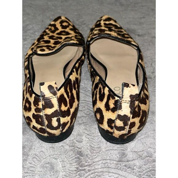 FRANCO SARTO Women's Studio Pointed Toe Leopard Calf Hair Flat Loafers US Size 7 - Picture 4 of 12